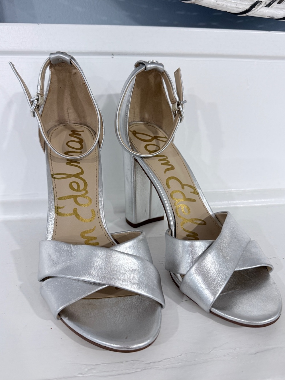 Sam Edelman Silver Heels